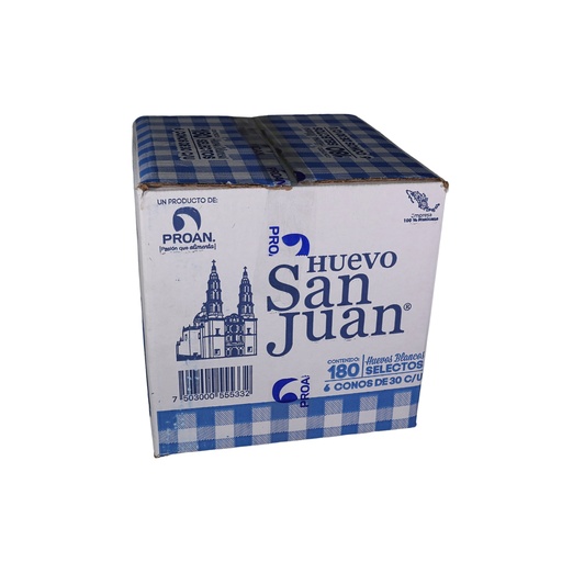 CAJA HUEVO SAN JUAN 360 PIEZAS (CONO)