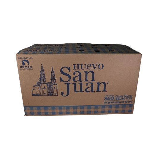 CAJA DOCENERA HUEVO SAN JUAN